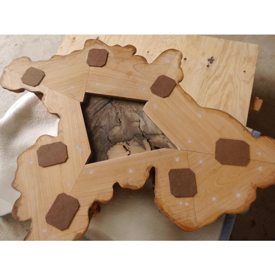 黒柿飾り台 銘木 国産 コブ 木の宝石 木製 黒柿 花台 玄関 床の間 希少