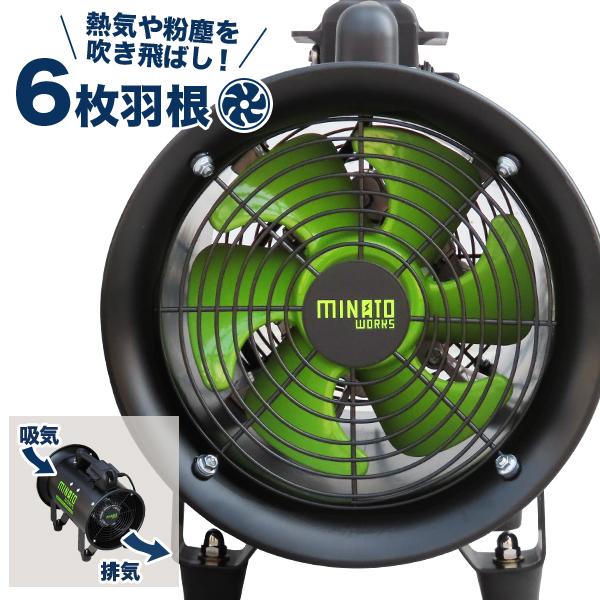 MINATOWORKS（ミナトワークス） ミナト 低騒音型 排送風機 ダクト