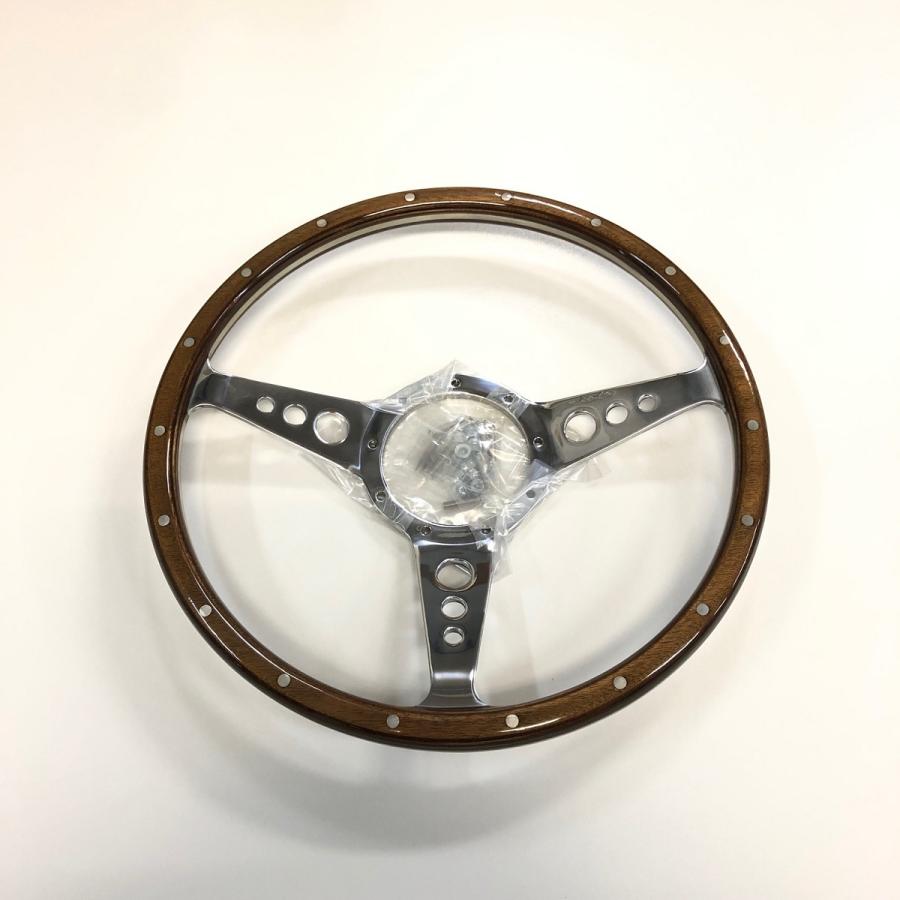 モトリタMK3ウッドステアリング・14インチ ディッシュ : ミニマルヤマ