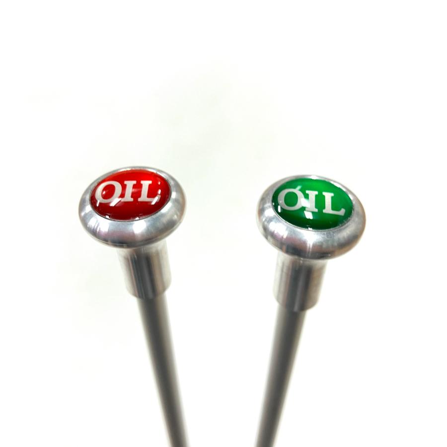 アルミオイルレベルゲージ・赤/緑 : ミニマルヤマ - 通販 - Yahoo