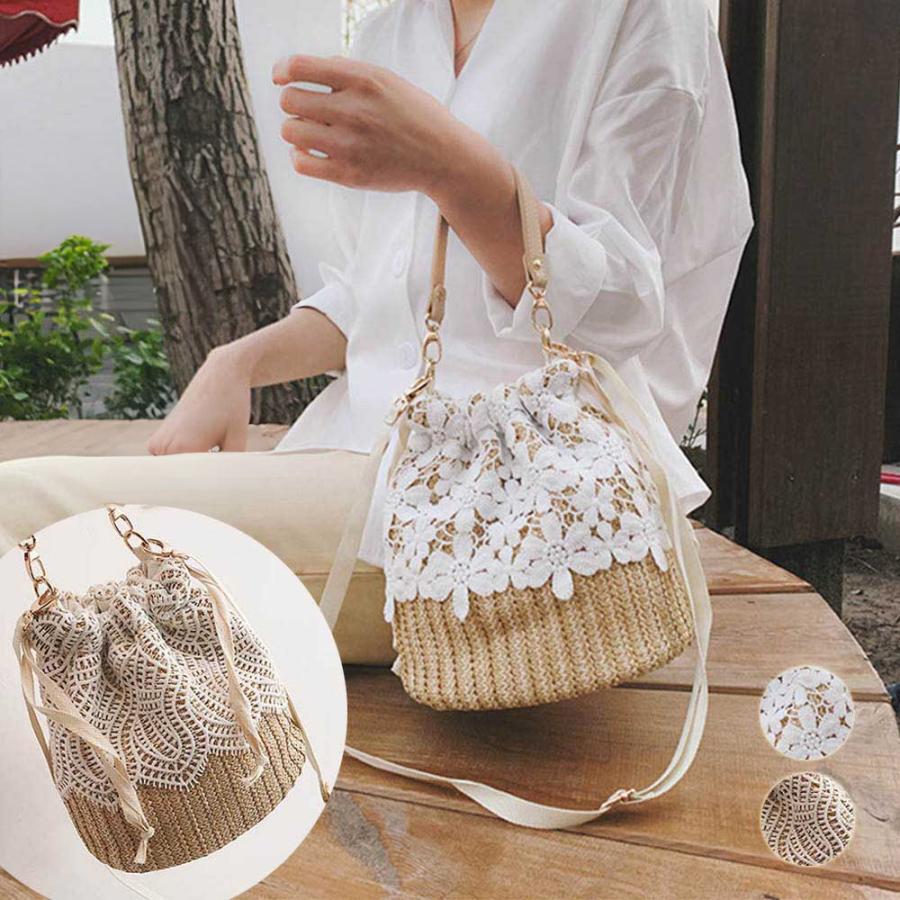 miniministore（ミニミニストア） かごバッグ レース ショルダーバッグ