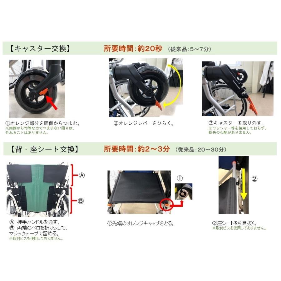 車椅子 ジターン 多機能タイプ JTN-3 自走式 ヘザーブルー S-16 ミキ