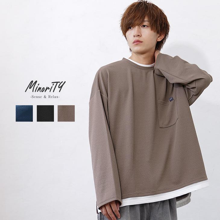 MinoriTY（マイノリティ） オーバーサイズ 長袖tシャツ メンズ ロンt