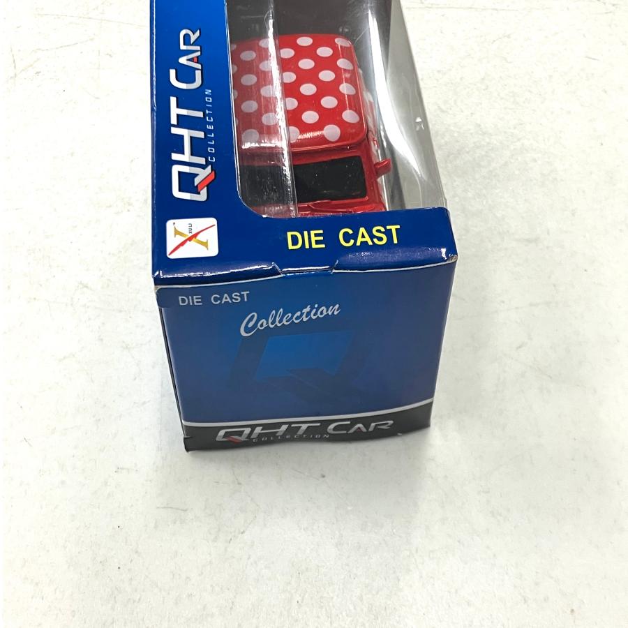 QHT CAR COLLECTION クラシックミニ 水玉 プルバックカー : ミニ