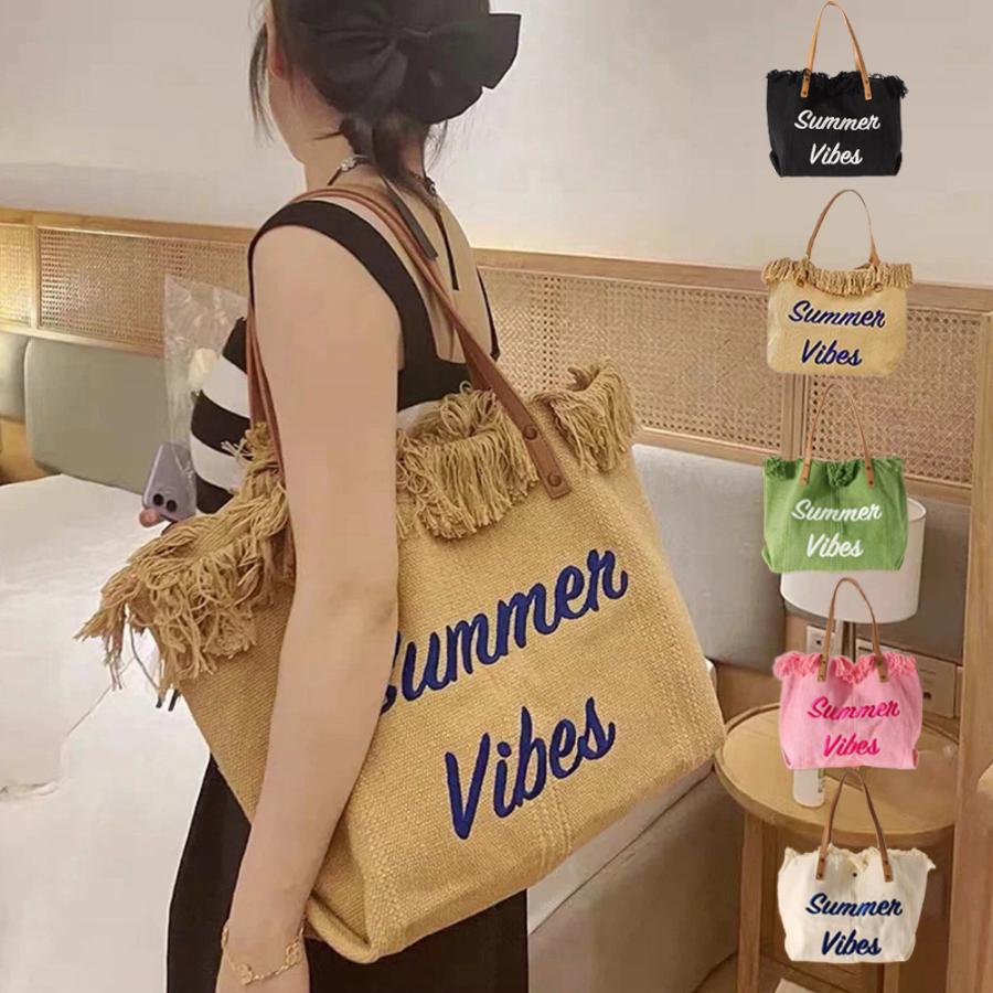 miniministore（ミニミニストア） フリンジ キャンバストートバッグ 大