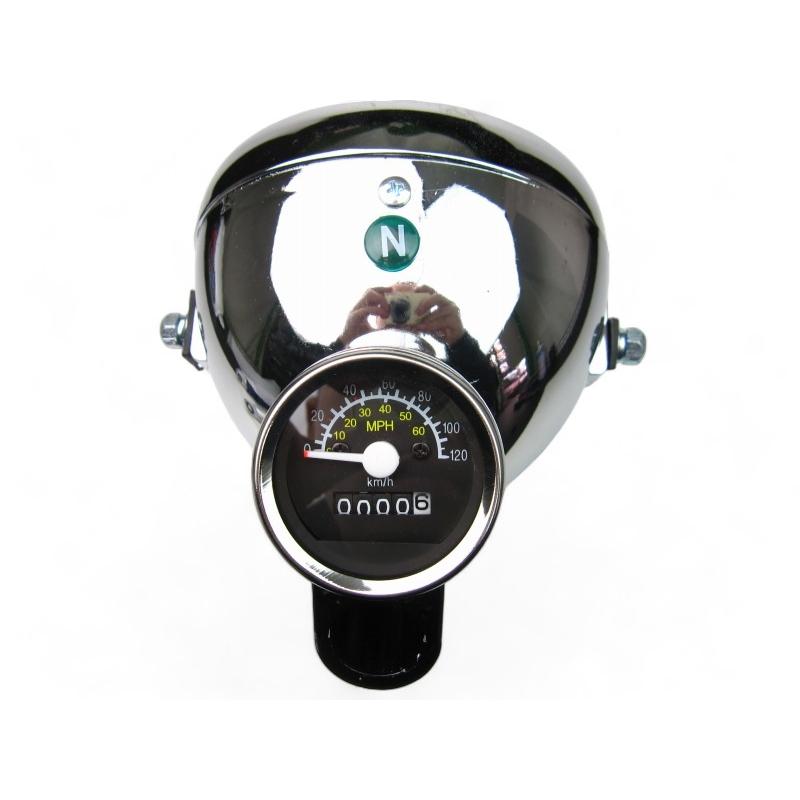 モンキーヘッドライトメーターセットクローム : ミニモト公式 Yahoo