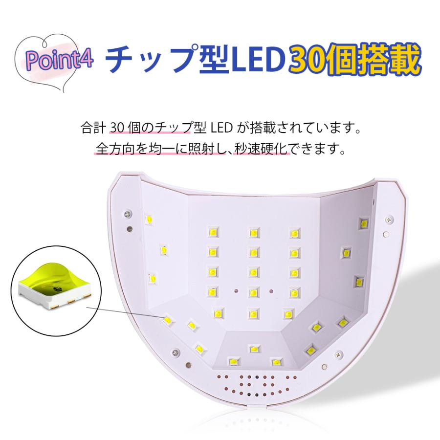 ジェル ネイルライト uvライト led ネイルライト48W LED UVライト