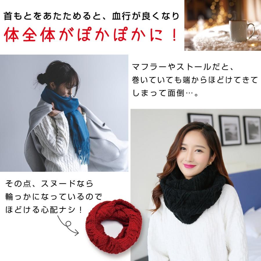 Lino Ulu（リノウル） スヌード ネックウォーマー マフラー ニット