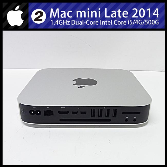 Mac mini ☆Mac Late 2014・1.4GHz デュアルIntel Core i5/4GB/HDD