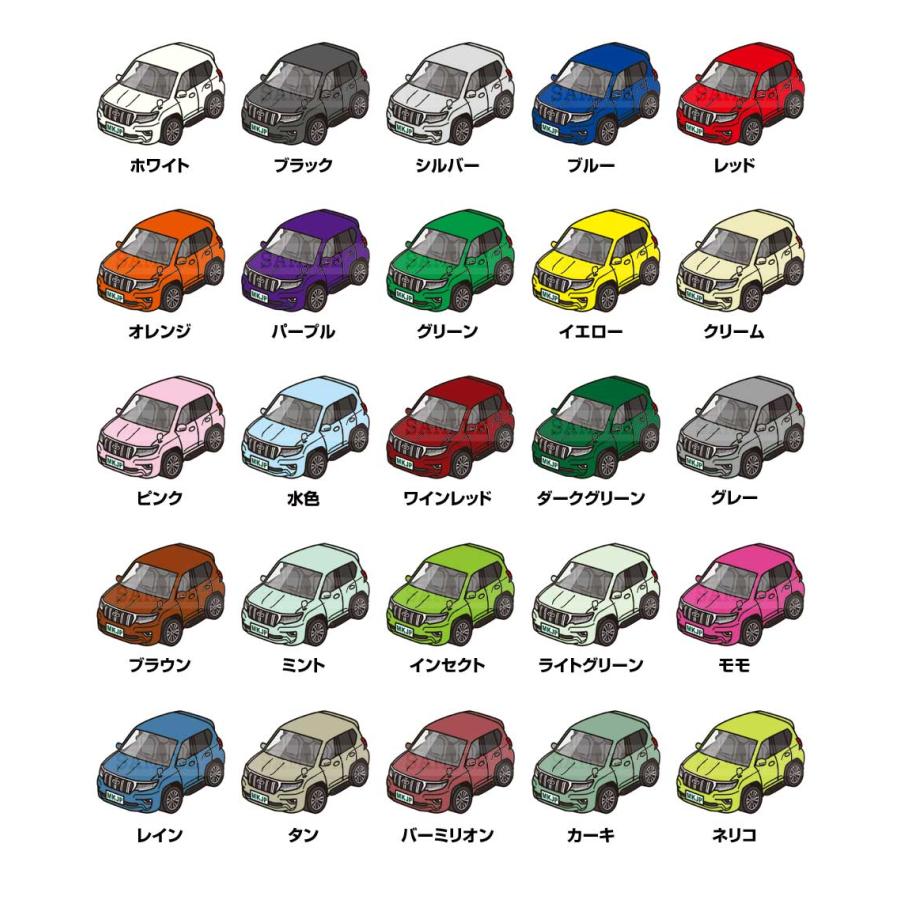 MKJP イラストA5 フレーム付き トヨタ ランドクルーザー プラド TZ-G