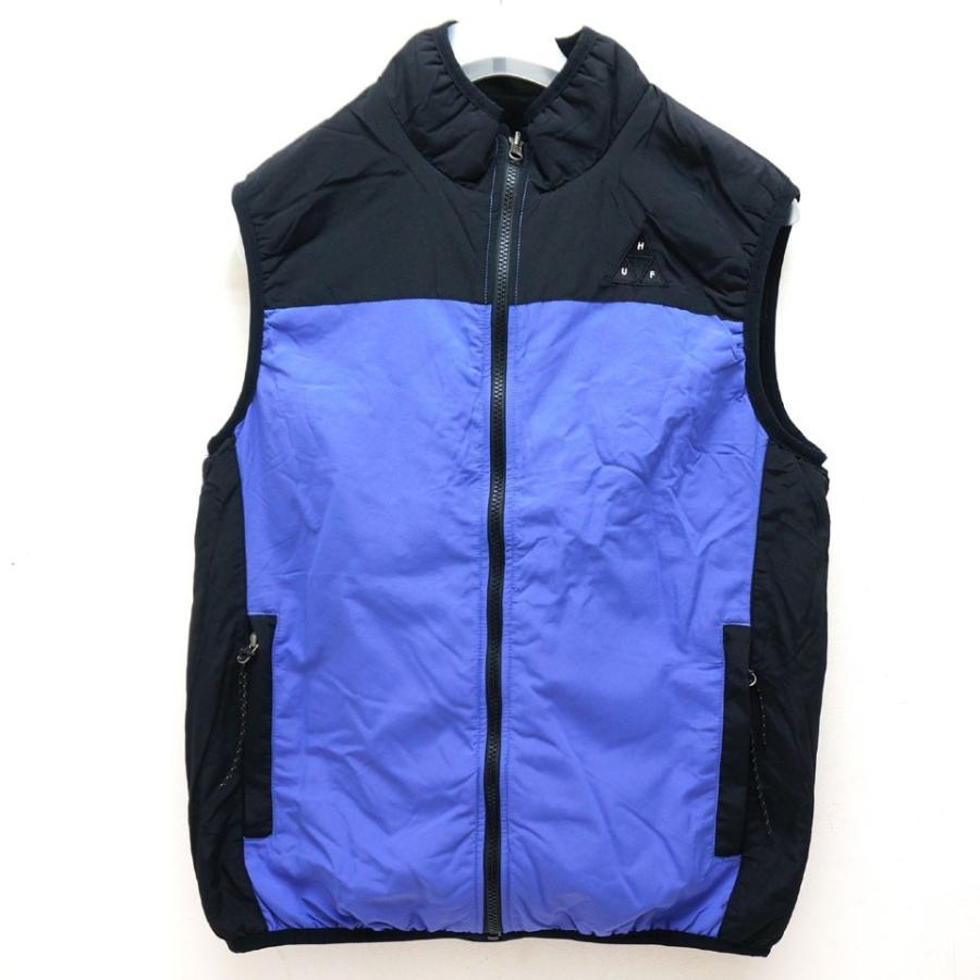 HUF（ハフ） リバーシブルベスト BOROUGH REVERSIBLE VEST ブラック