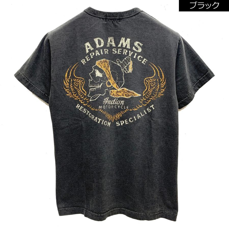 全2色 インディアンモーターサイクル INDIAN MOTORCYCLE Tシャツ ADAMS