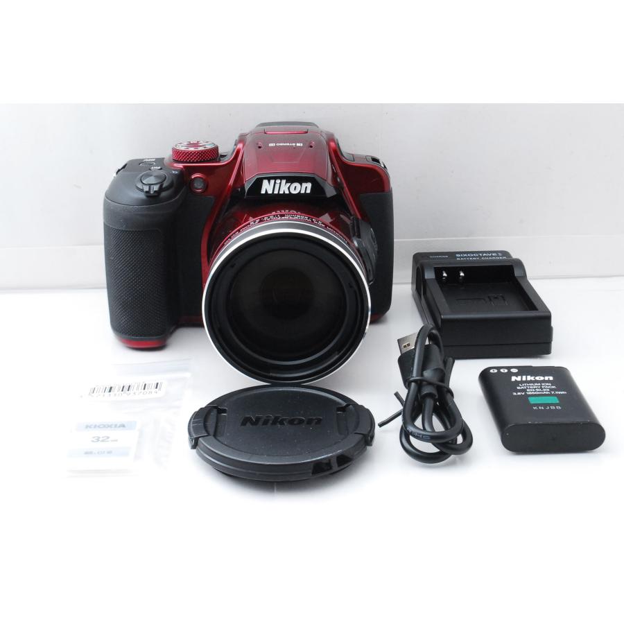 COOLPIX B Nikon ニコン B700 レッド 32GBSDカード付き : 山ウサギ
