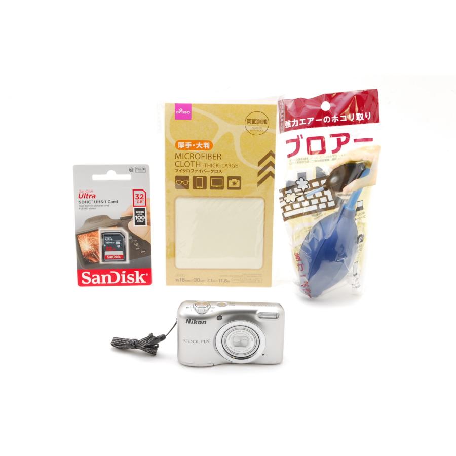 COOLPIX A Nikon ニコン A10 シルバー 新品SD32GB付き : 山ウサギ