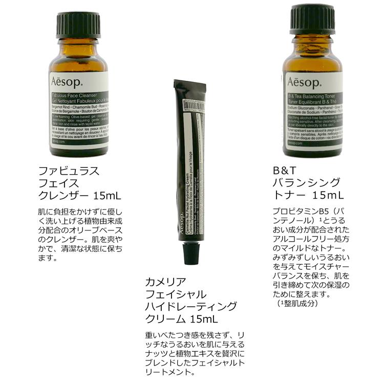 Aesop（イソップ） アムステルダム シティー トラベルキット セット
