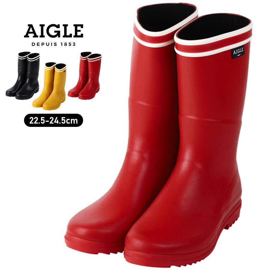 AIGLE（エーグル） ブーツ レディース 防水 雪 ラバーブーツ ロング