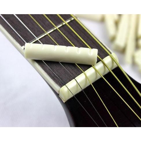 ギター用ナットサドルセット 牛骨製 アコースティックギター アコギ用