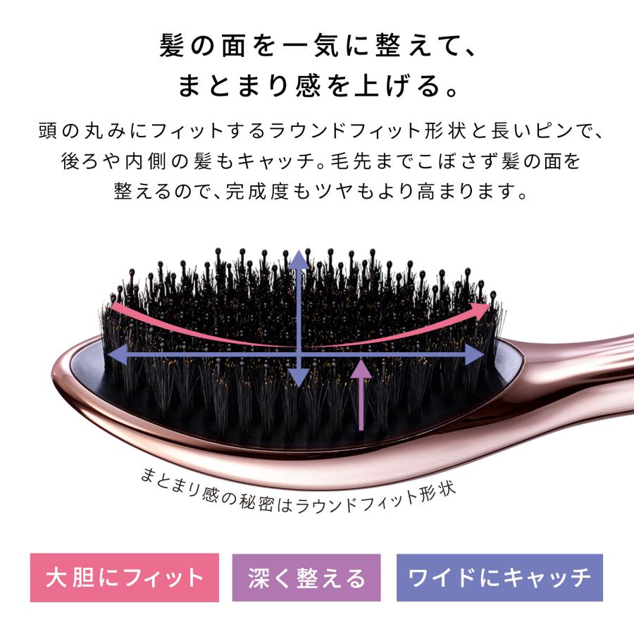 エールブラシ シャンプーブラシミルク PG バングスコーム ブラック