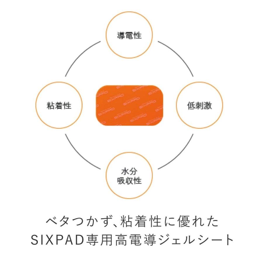 SIXPAD（シックスパッド） ボディフィット2高電導ジェルシート×3個