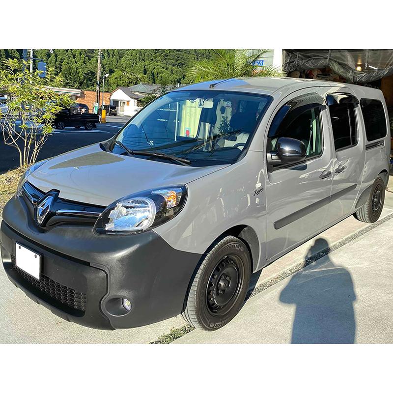 ルノー カングー 2 デカングー ドアバイザー ビッグ ワイド 前後セット