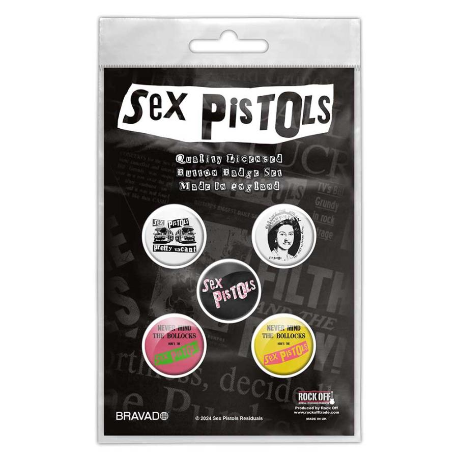 セックス ピストルズ バッジ 5pセット Sex Pistols 正規品 ロックT