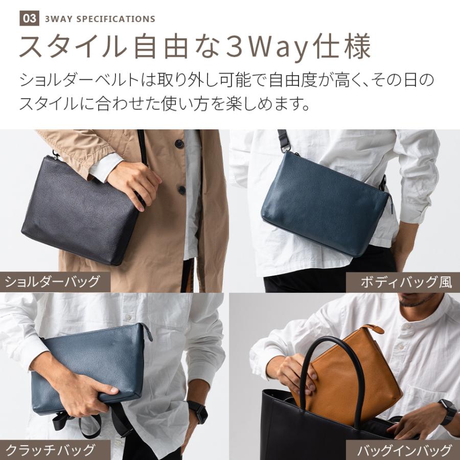 MURA（ムラ） サコッシュ ショルダーバッグ メンズ 本革 レザー 人気