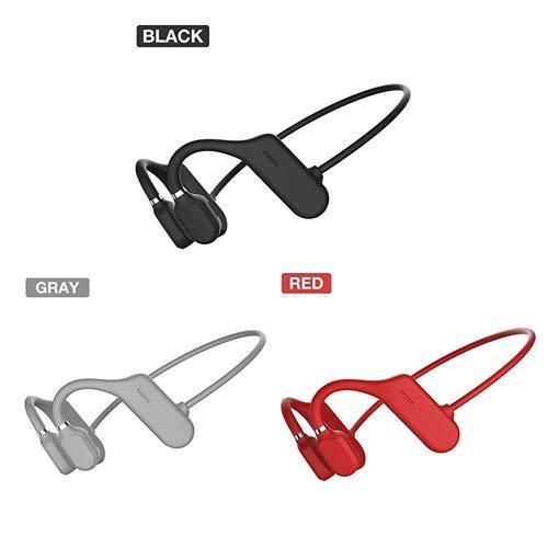 オープンイヤー ワイヤレスヘッドホン スポーツ マイク付き Bluetooth5