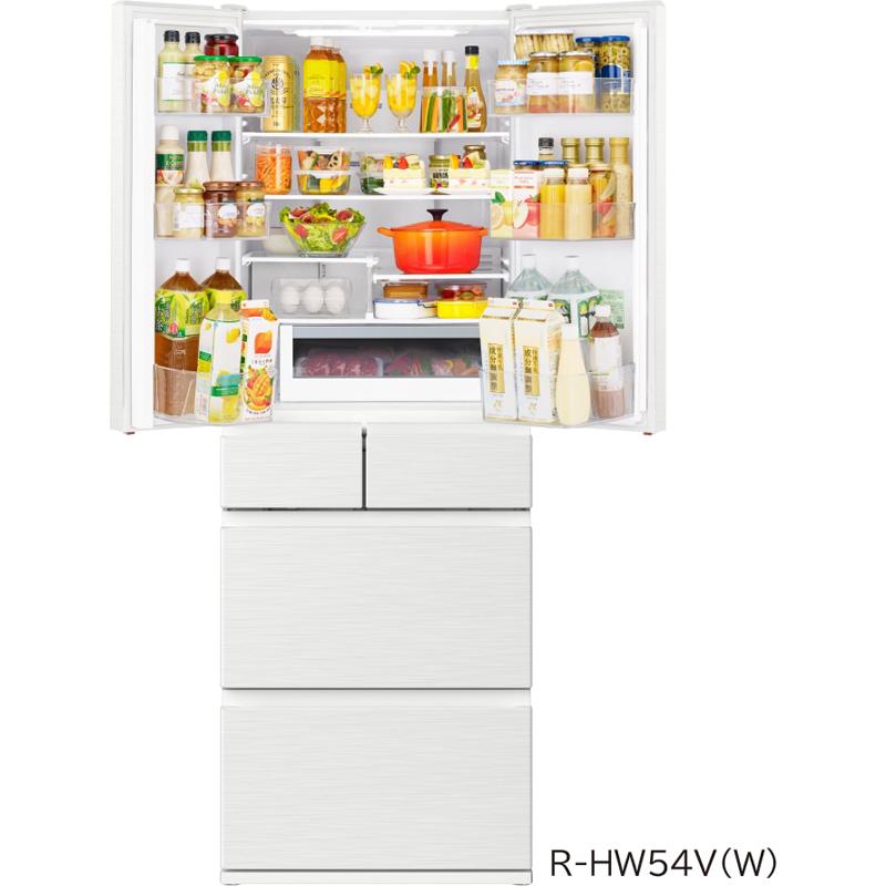 日立（HITACHI） フレンチ6ドア 冷凍冷蔵庫 540L HWタイプ R-HW54V-N