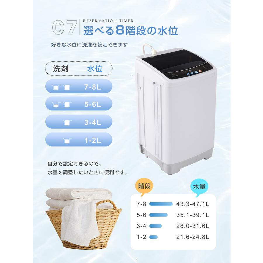 SENTERN 全自動洗濯機 7kg 縦型 送料無料 操作簡単 節電 タイマー 大