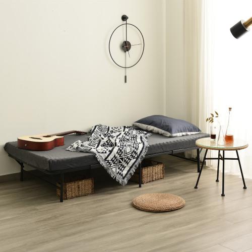 BTM パイプベッド 折りたたみ シングルベッド 軽量 組立簡単 広げる