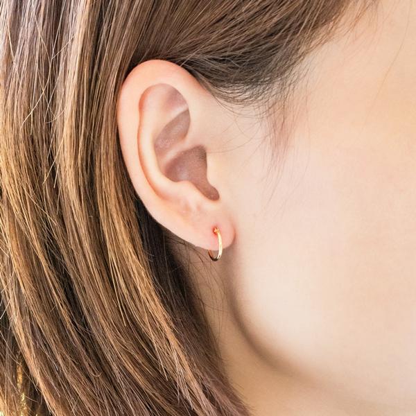 Jewel closet by L&Co. ピアス レディース メンズ フープ K18 18金 地