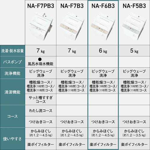 Panasonic（パナソニック） NA-F6B3-C 縦型全自動洗濯機 6.0kg ライト
