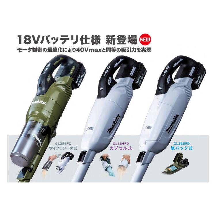 マキタ（makita） CL284FDRFW 18V3.0Ah カプセル式 充電式クリーナ 白