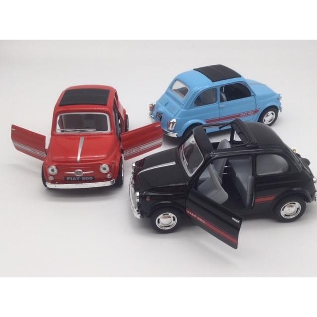 1/24 フィアット500 お得な3色コンプリートセット ミニカー FIAT 赤水