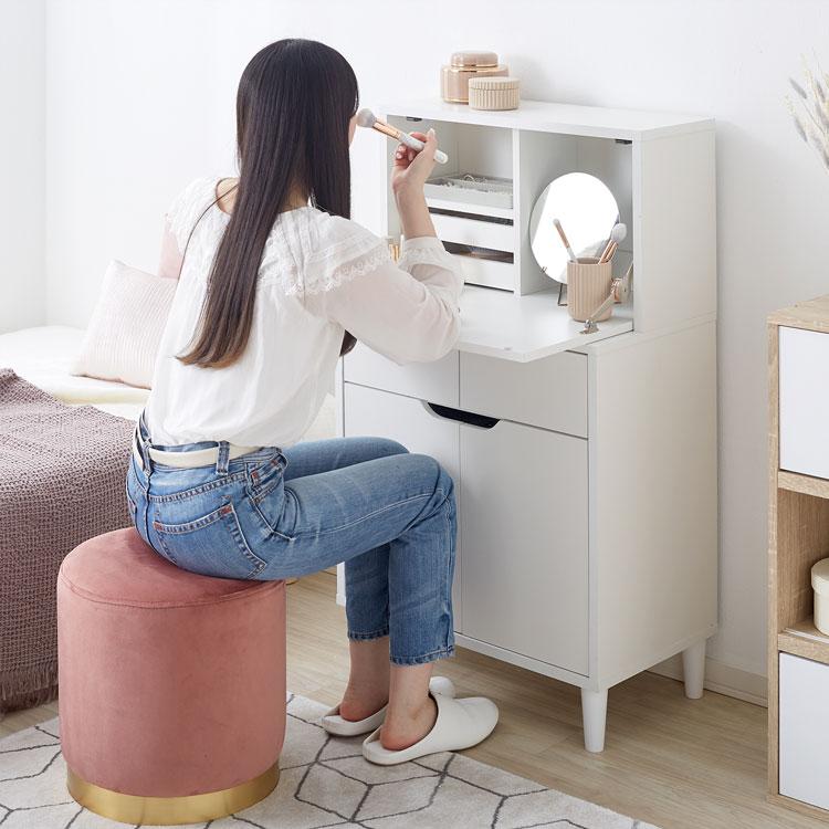 LOWYA（ロウヤ） ドレッサー デスク 収納 おしゃれ コンパクト