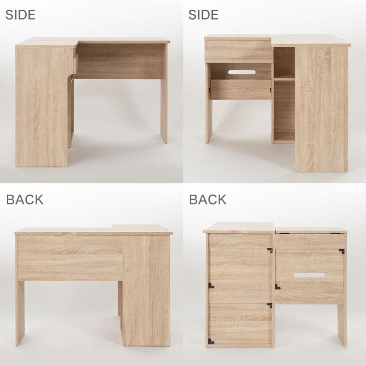 LOWYA（ロウヤ） ドレッサーデスク おしゃれ テーブル 化粧台 ミラー