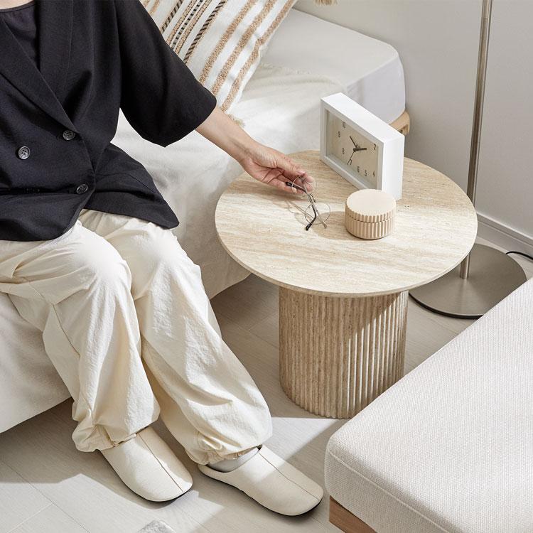 LOWYA（ロウヤ） ネストテーブル 丸 ローテーブル テーブル センター