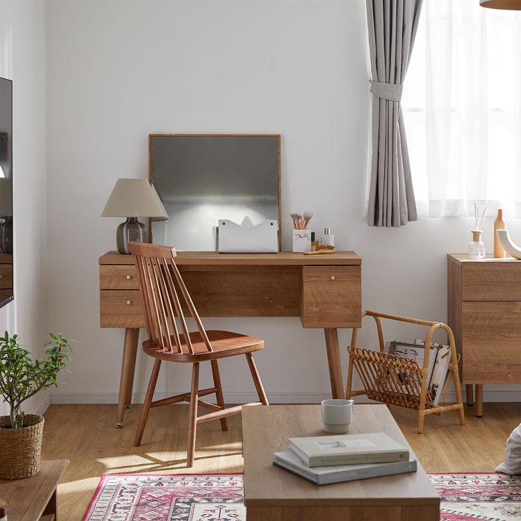 LOWYA（ロウヤ） ドレッサー ミラー 長方形 60×80 デスク PCデスク