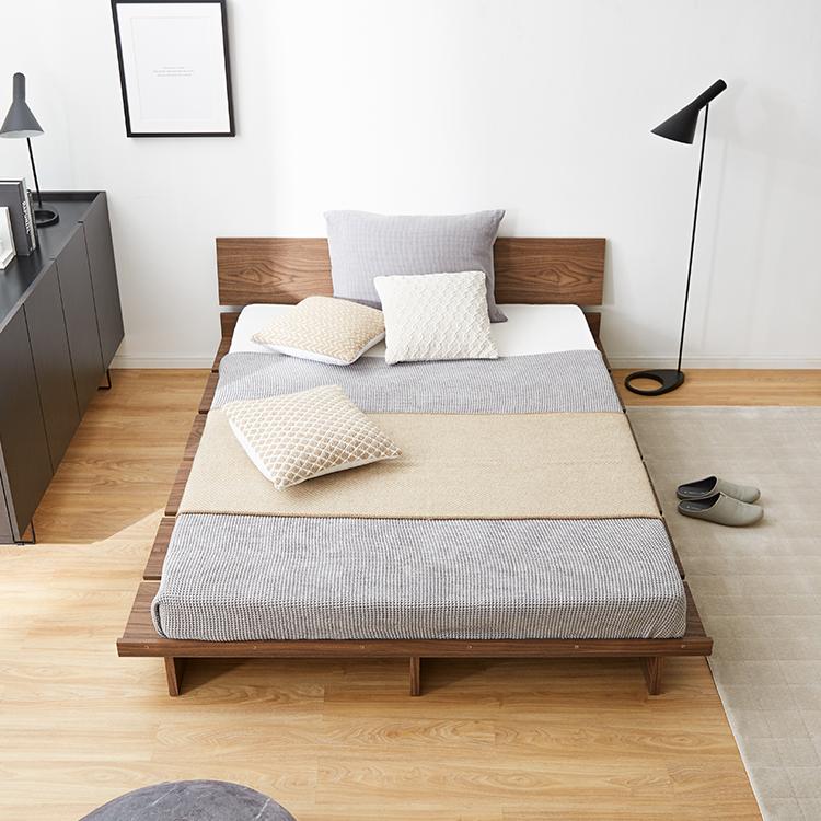 LOWYA（ロウヤ） ダブルベッド ベッドフレーム ベッド ローベッド ロー