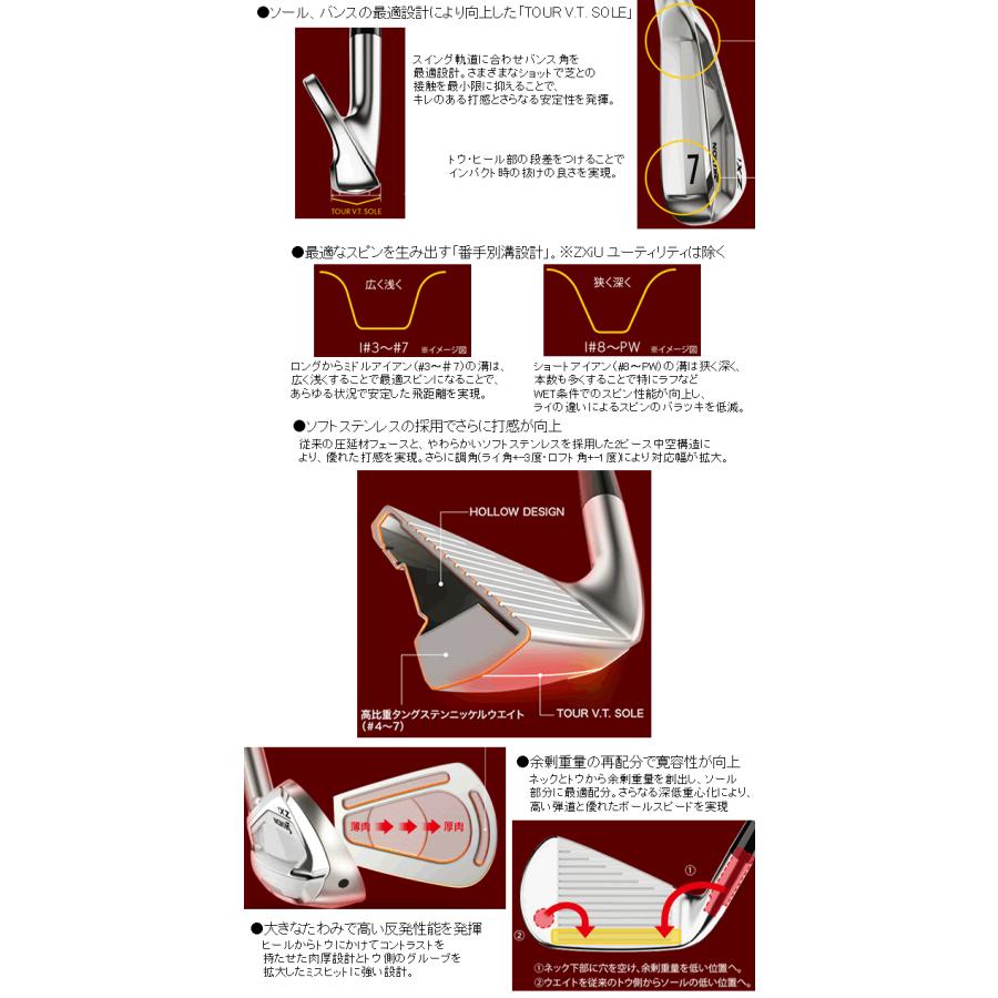 SRIXON スリクソン ZXi-4/ZXi-5 コンボアイアン 6本(5番〜P 他構成