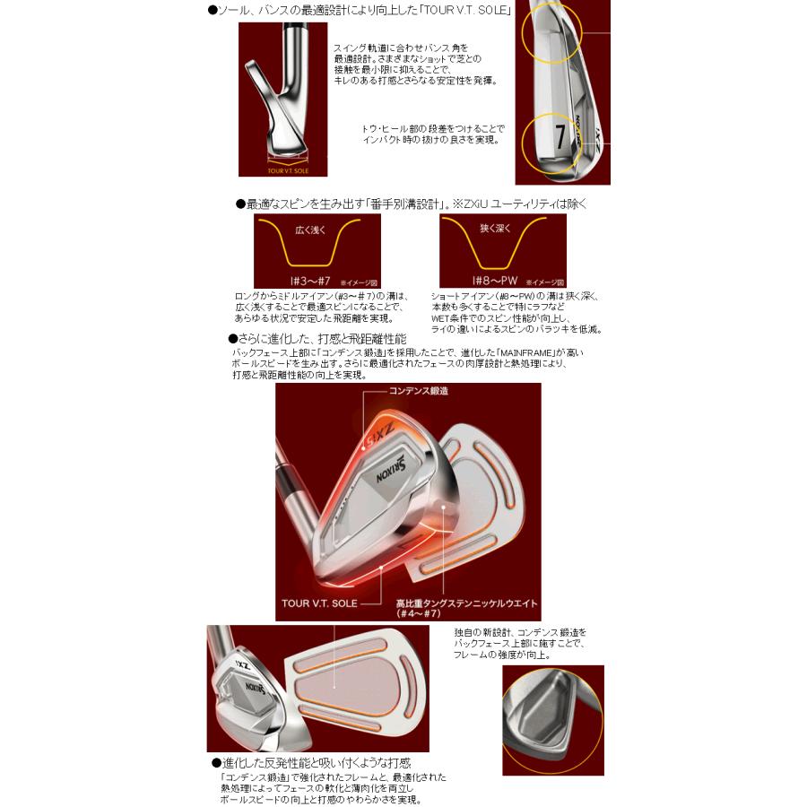 SRIXON レフティ スリクソン ZXi-5 アイアン 単品販売 5番/6番/7番/8番