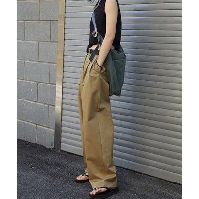 アナザーエス ANOTHER S タック入りワイドチノパン （ベージュ