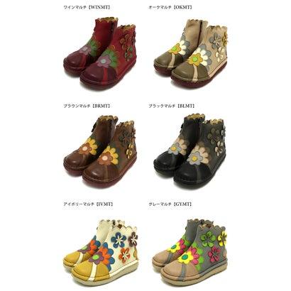 エスタシオン Estacion Estacion?エスタシオン?・フラワーモチーフ本革