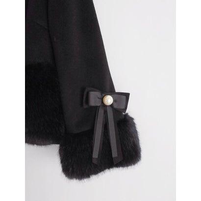フェンネル FENNEL リボン袖ファーアクセントショートコート