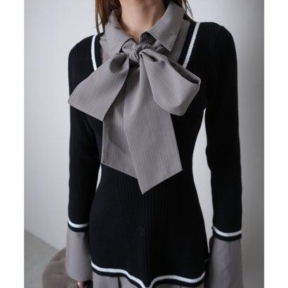 LIP SERVICE（リップサービス） シャツドッキングプリーツワンピース