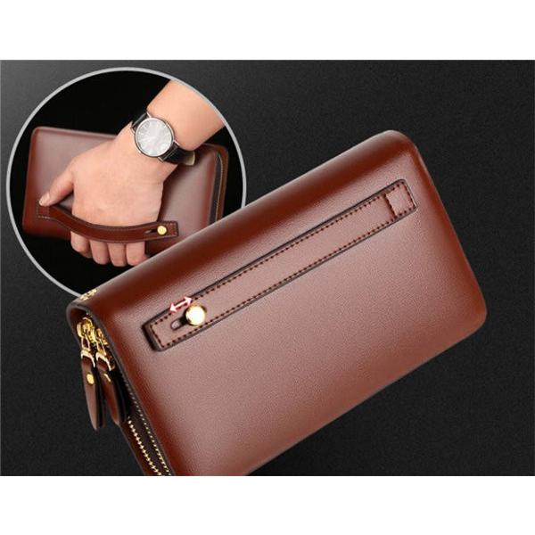 セカンドバッグ メンズ 本革 クラッチバッグ 財布 長財布 ラウンド