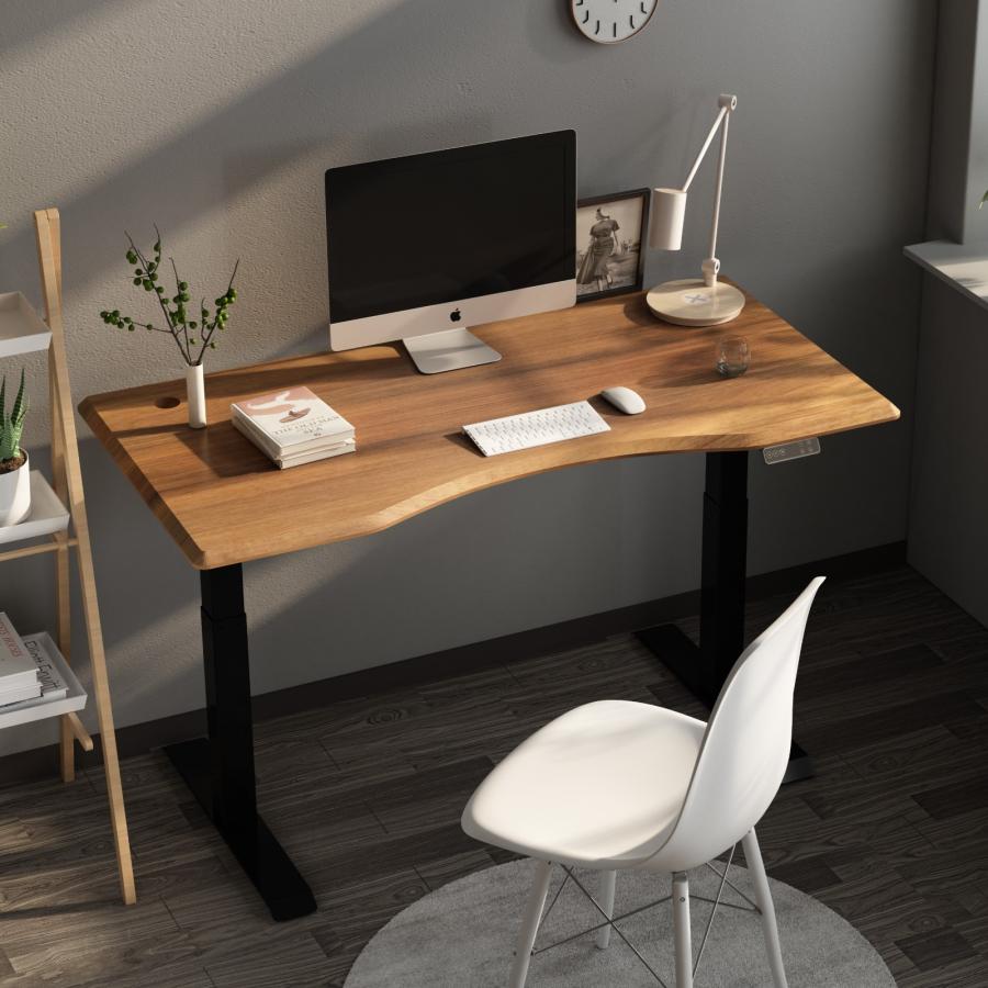 FlexiSpot 天板 カーブ型 木製天板 カーブ型天板 昇降デスク