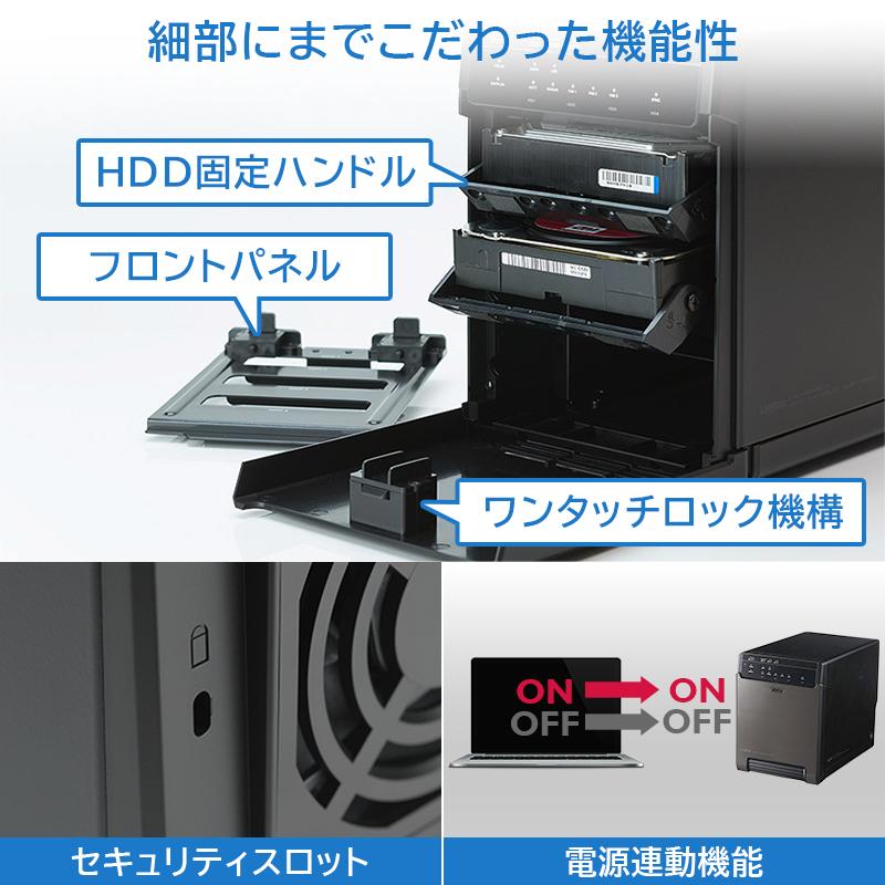 ロジテック HDDケース 4台 搭載可 4BAY 3.5インチ ガチャベイ プロ