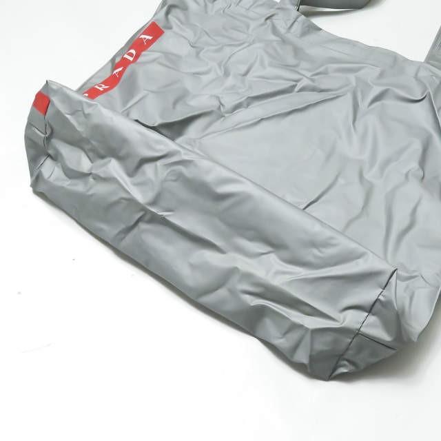 プラダスポーツ PRADA SPORT ナイロントートバッグ グレー ショッパー