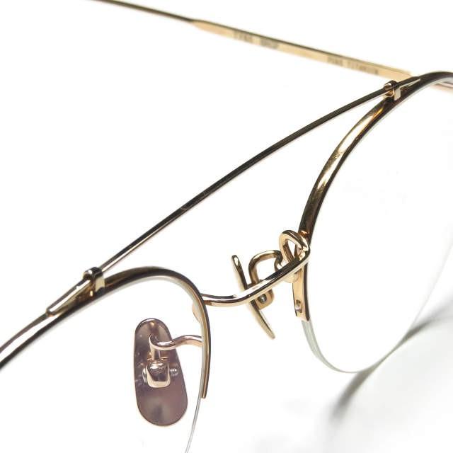 掌 tana-gokoro たなごころ T765 BRGP ラウンド眼鏡 ゴールド/クリア